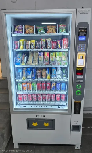 Máquina expendedora de snacks y bebidas vending