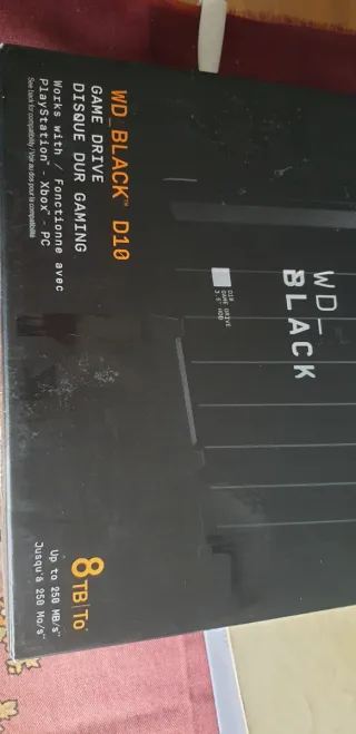 Disco Duro Externo WD-BLACK 8TB D10 USB 3.2