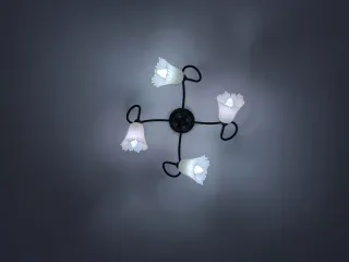 Lámpara de techo forja hierro