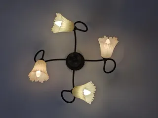 Lámpara de techo forja hierro