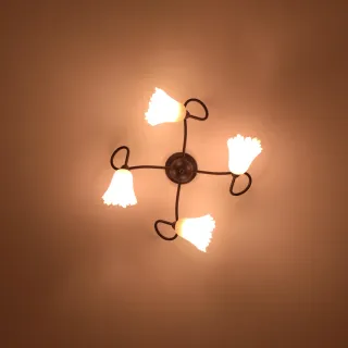 Lámpara de techo forja hierro