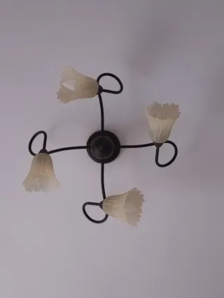 Lámpara de techo forja hierro