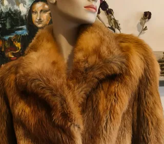 Abrigo Zorro Auténtico Talla M