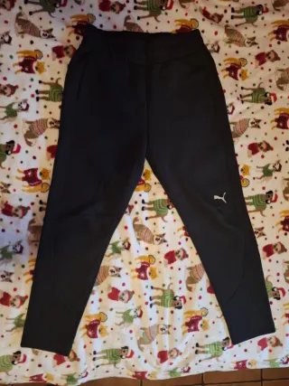 Pantalones chándal Puma Talla S Negros