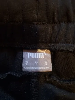 Pantalones chándal Puma Talla S Negros