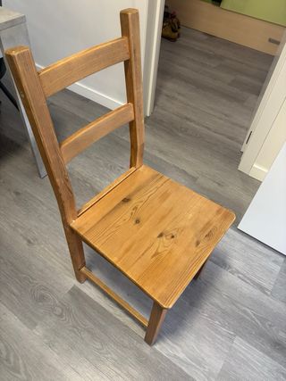 Mesa comedor extensible madera y 4 sillas