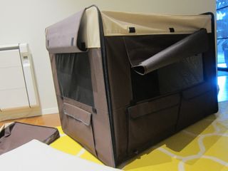 caseta plegable para mascotas