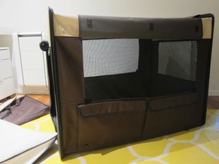 caseta plegable para mascotas