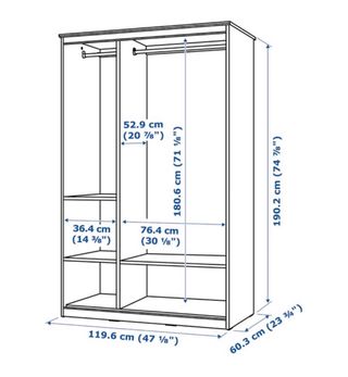 Armario SONGESAND IKEA Blanco Madera