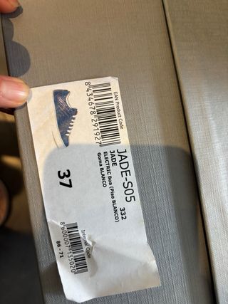 Zapatillas Piel Azul Eléctrico Talla 37