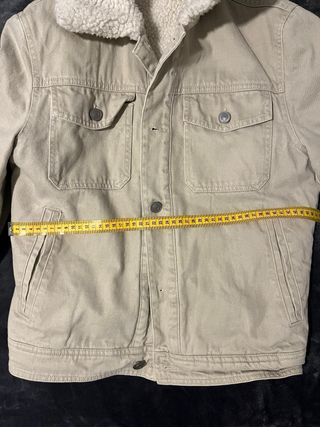 Chaqueta Mango forro borreguito beige Talla XS