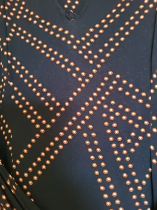 Vestido Massimo Dutti Talla 36 Negro/Rosa