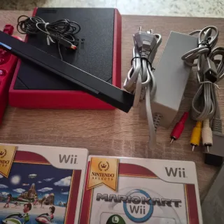 Nintendo Wii Mini Roja + Accesorios + juegos
