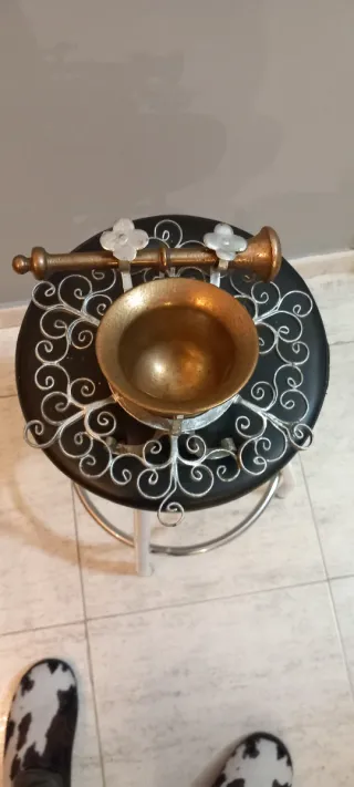 Almirez antiguo de bronce