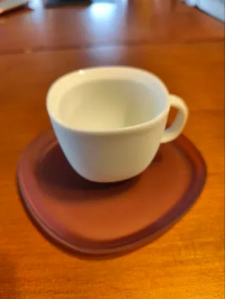 Taza de porcelana Nespresso terracota Nueva