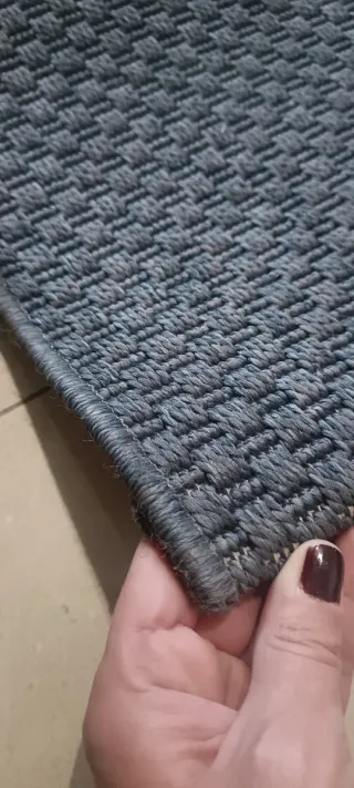 Alfombra Ikea Morum gris oscuro 160x230