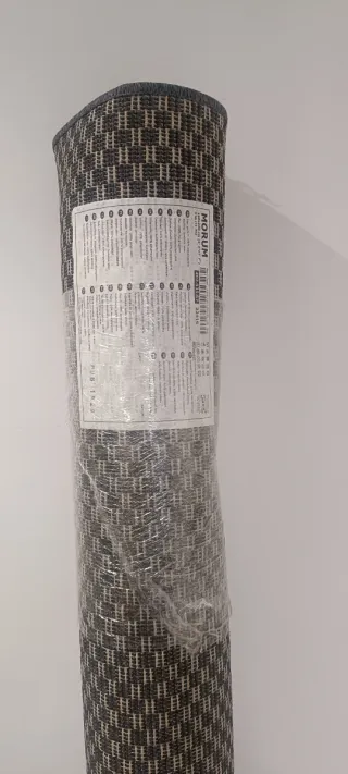 Alfombra Ikea Morum gris oscuro 160x230