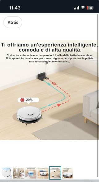 Robot Aspirador y Fregasuelos Laser •PRECINTADO•