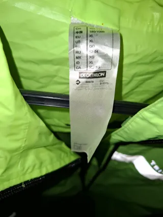 Chubasquero  verde reflectante