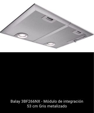 Campana Extractora Balay 40-50cm 560m3 extraccion.
