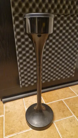 Posacenere a colonna vintage nero anni 70