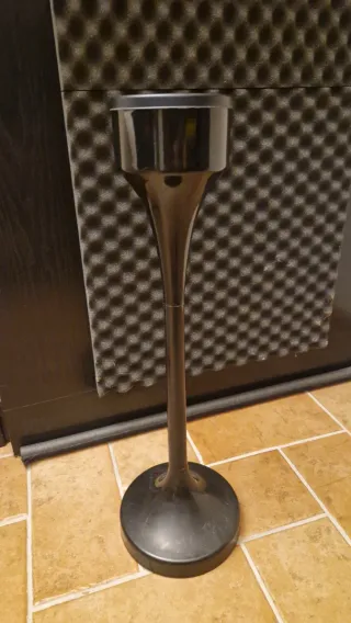 Posacenere a colonna vintage nero anni 70