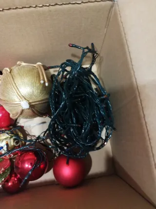 Decoración árbol navidad: bolas y estrella