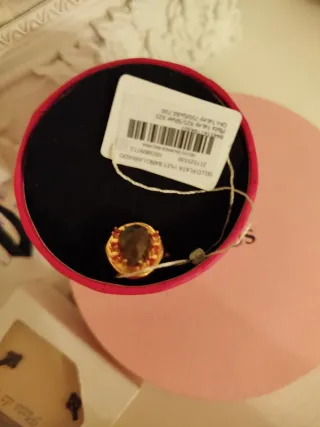 Anillo Tous, plata con baño de Oro y Rojo