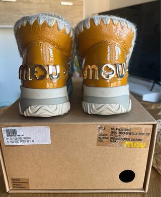 Botas Mou Beige/Amarillas