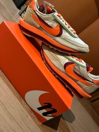 Nike sacai CLOT Kiss of Death Net Orange
