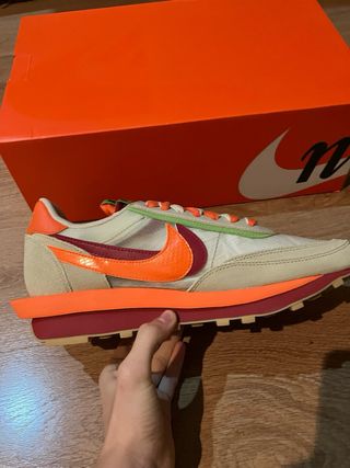 Nike sacai CLOT Kiss of Death Net Orange