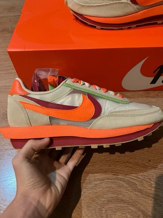 Nike sacai CLOT Kiss of Death Net Orange