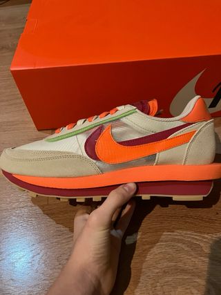 Nike sacai CLOT Kiss of Death Net Orange