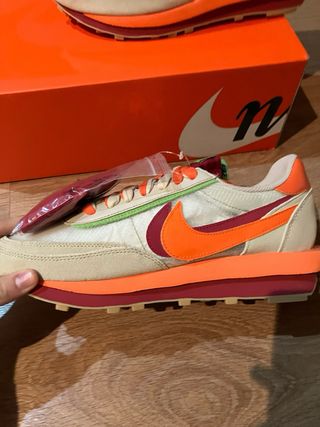 Nike sacai CLOT Kiss of Death Net Orange