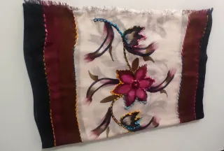 Foulard estampado flores bonito