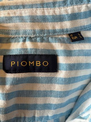 Camicia uomo righe blu e bianche