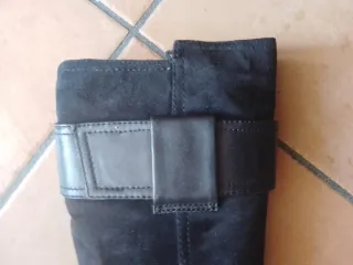 Stivali alti scamosciati neri