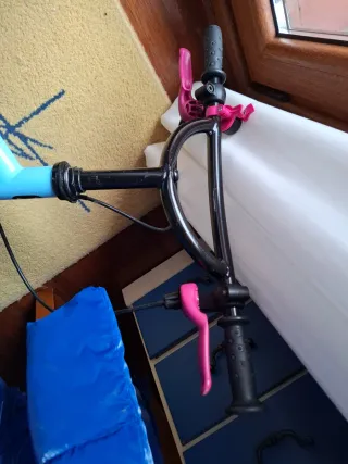 Bicicleta infantil niña rosa y azul