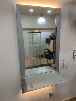 Tocador peluquería con luz LED