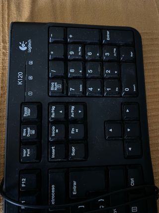 Teclado y Ratón USB Logitech K120 Negro