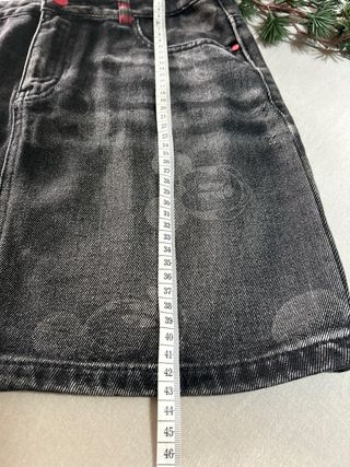 Falda vaquera negra con Mickey Mouse