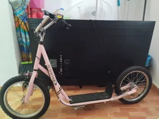 Patinete Scooter Rosa Ruedas Grandes