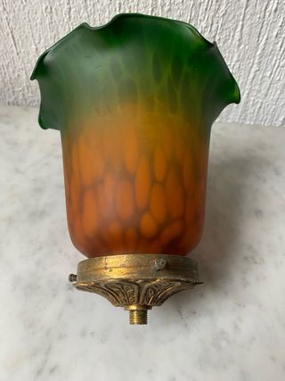 Tulipa Tiffany cristal verde/naranja