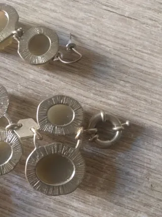 Conjunto Pulsera y Pendientes Geodas