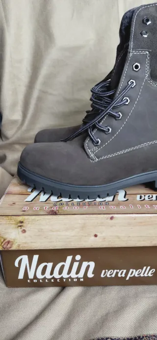 Stivaletti scarponcini grigio donna in vera pelle