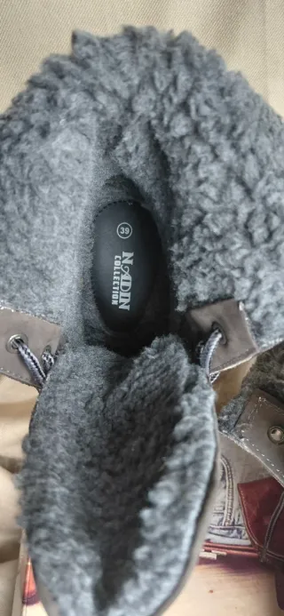 Stivaletti scarponcini grigio donna in vera pelle