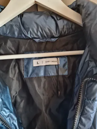 Anorak azul plateado talla L