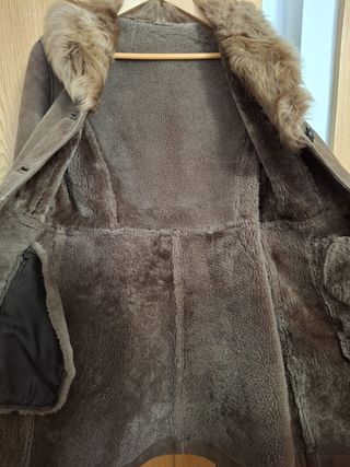 Abrigo mujer piel