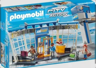 Lote Aeropuerto Playmobil: Torre y Avión