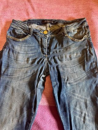 Jeans bambina Miss Blumarine con strass